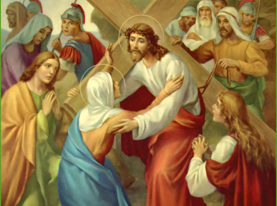 Jezus troost de wenende vrouwen